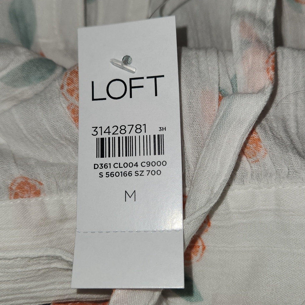 LOFT Beach Papaya Tie Strap Swing Dress, size M - Picture 10 of 13